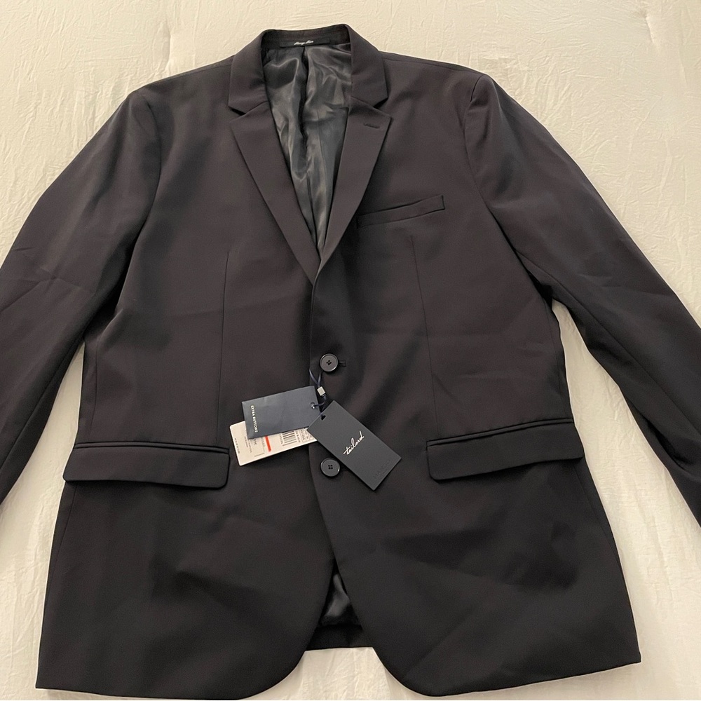 MANGO MAN NAVY BLUE BLAZER new with tags Never worn size 44R - Picture 4 of 5